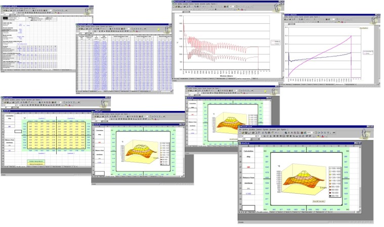 casting simulation excel data